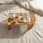 Bed Study Table with Blissful Rattan Design