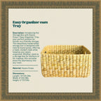 Storage Box with Kauna Grass | Easy Organizer Tray