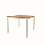 Teak-top dining table