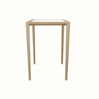 Glass-top bar table 75x75 cm