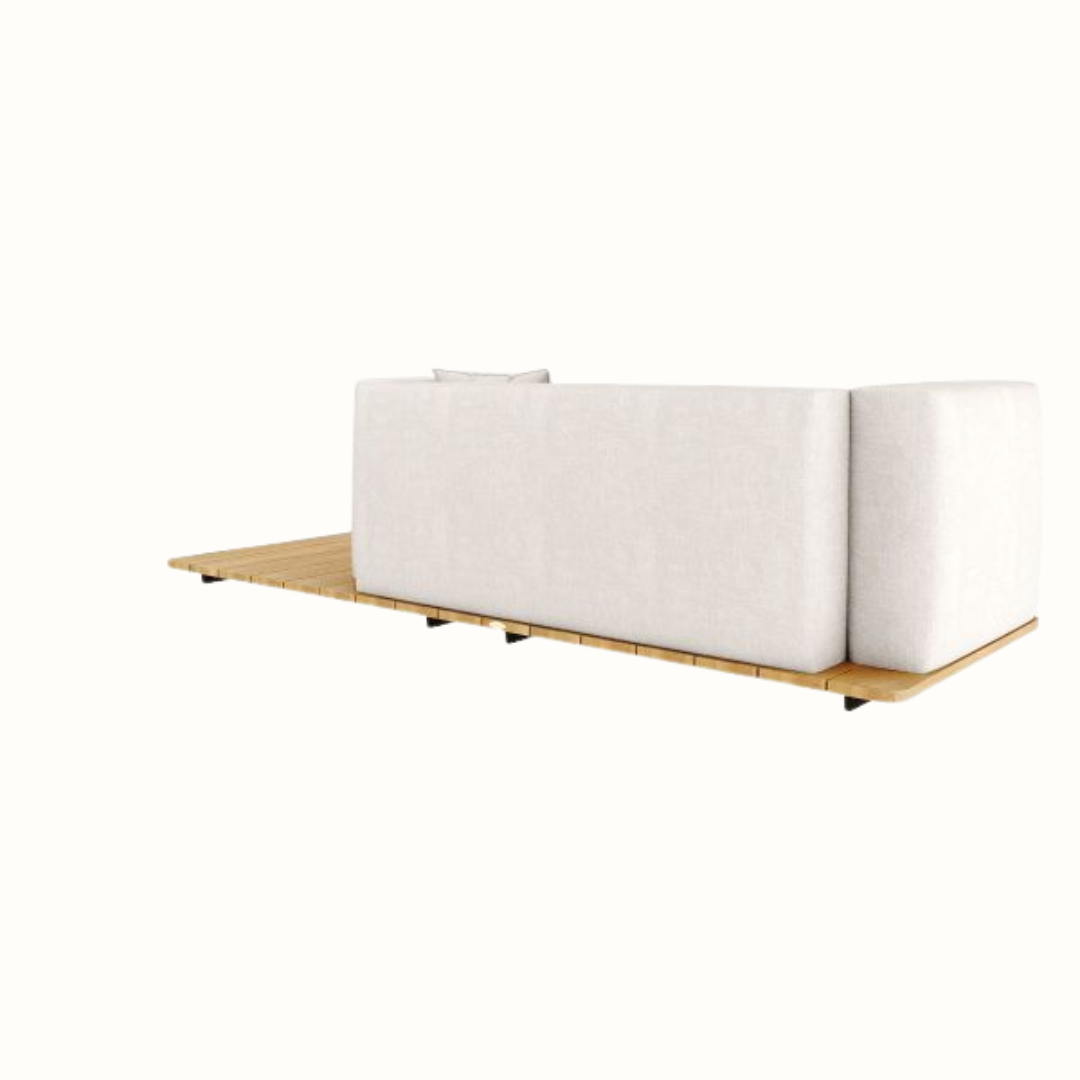 Right Section Sofa with Cushions