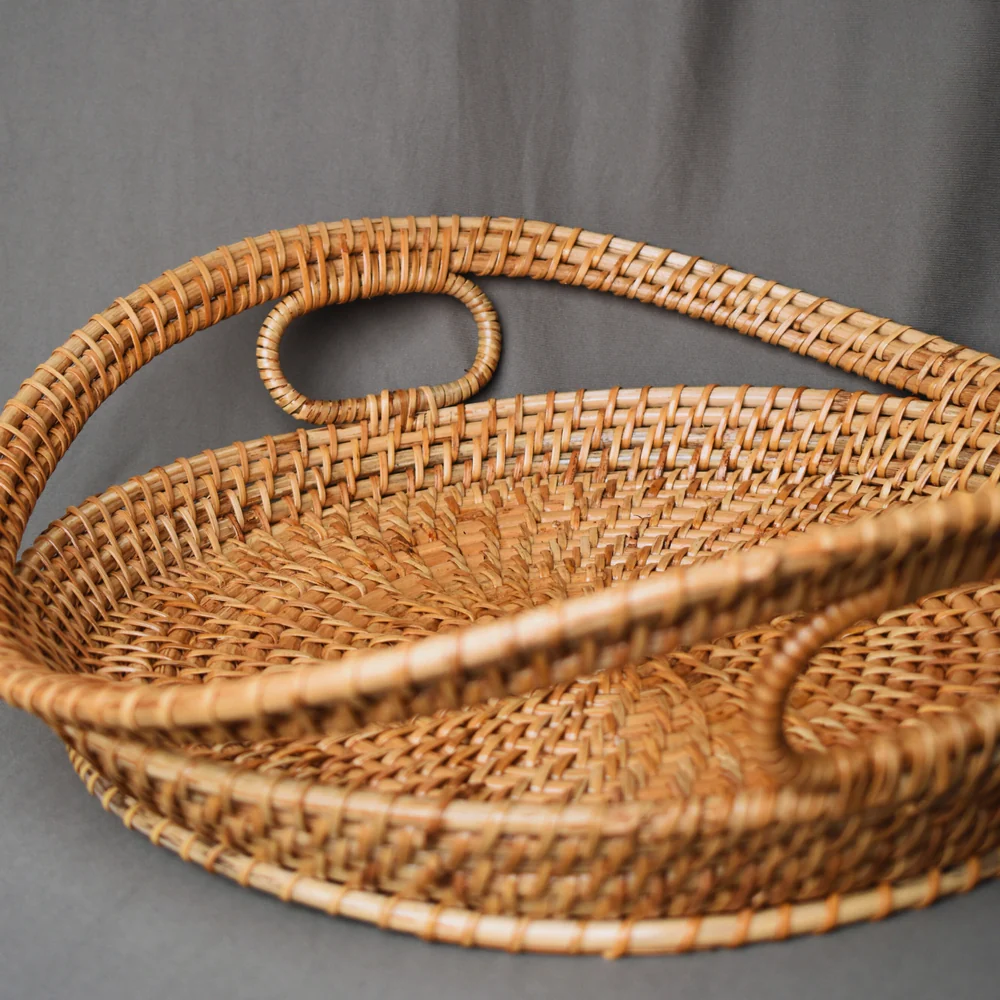 Harvest Hold - Artisan Made Rattan Tray
