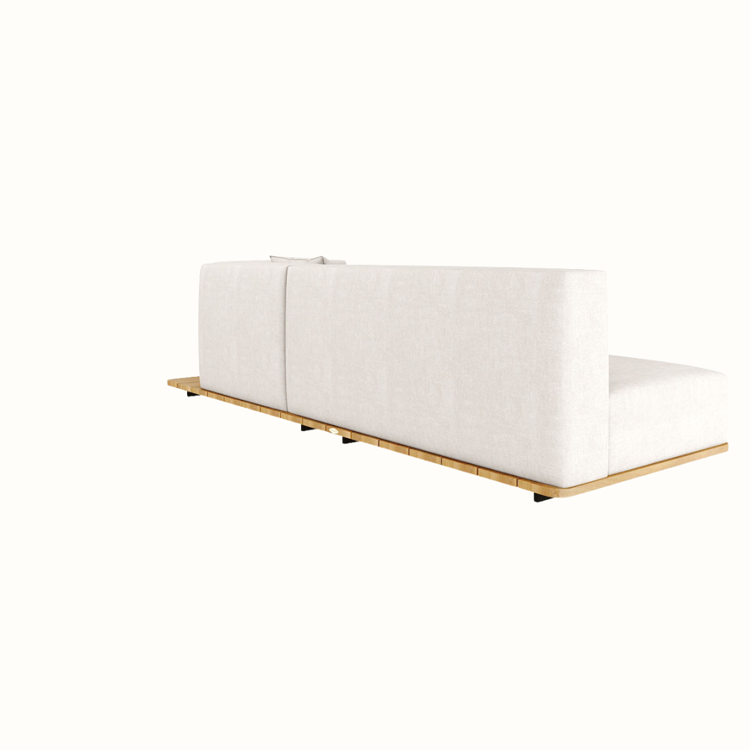 Left-Arm Displaced Sofa with Single and Double Seats