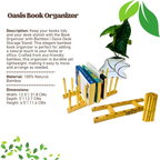 Book Organizer with Bamboo | Oasis Desk Storage Stand