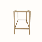 Glass-Top Bar Table 180x75 cm