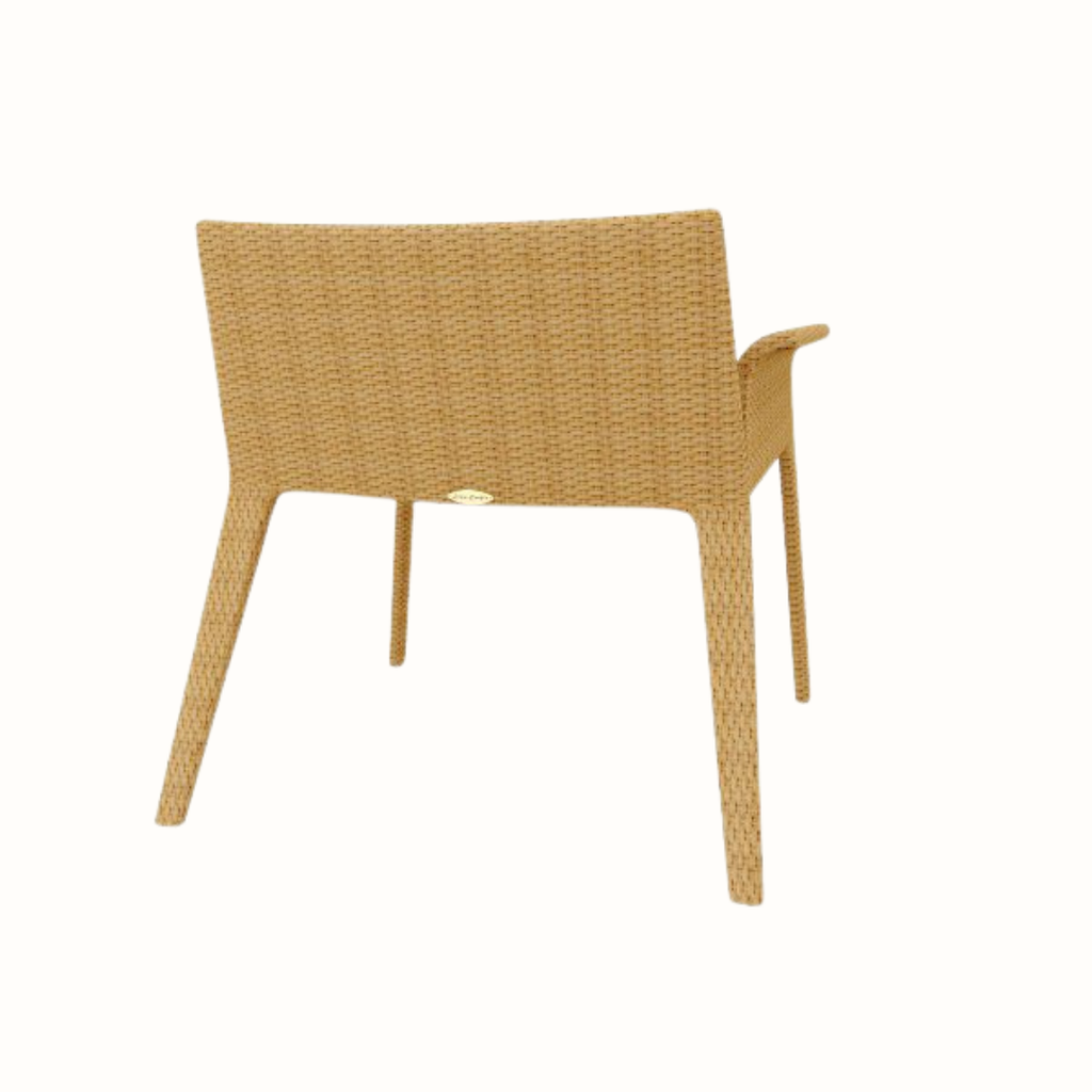 Cushioned club armchair