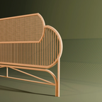 ScandiSoul Rattan Headboard - Geometric Cane Inlay