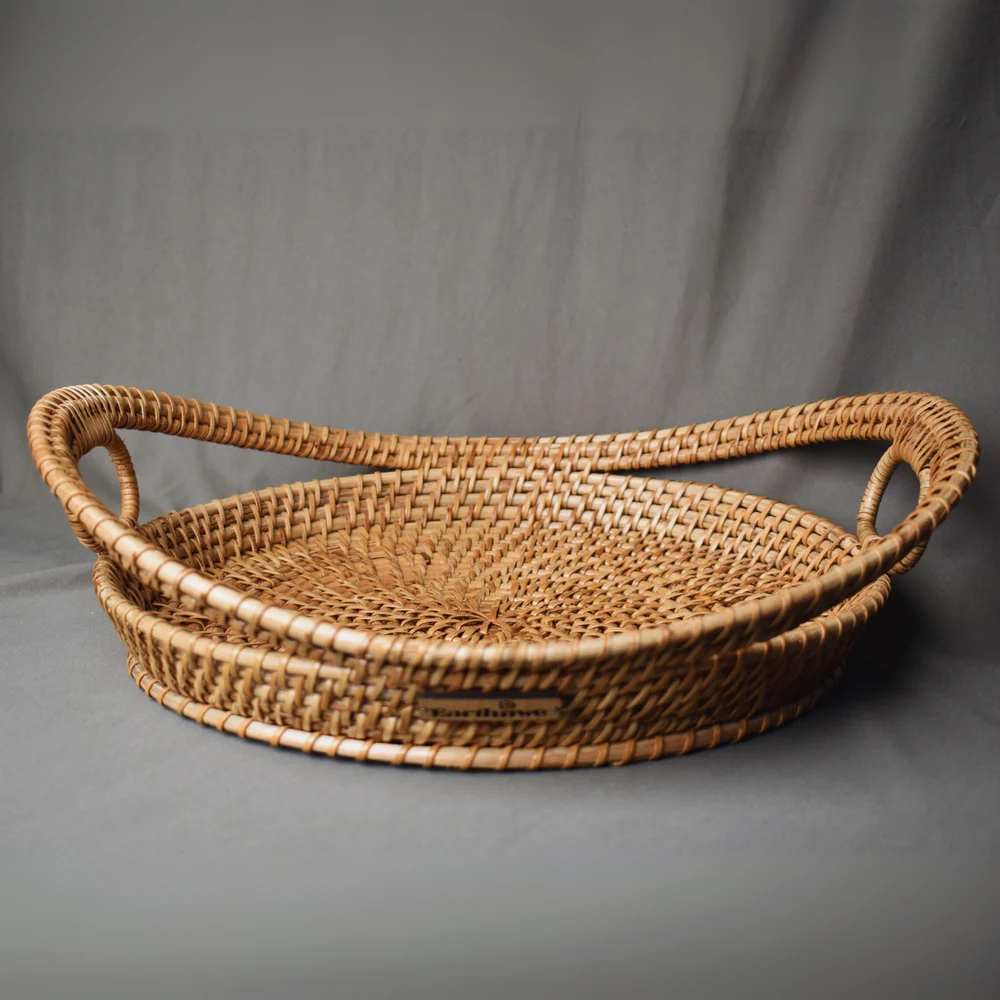 Harvest Hold - Artisan Made Rattan Tray