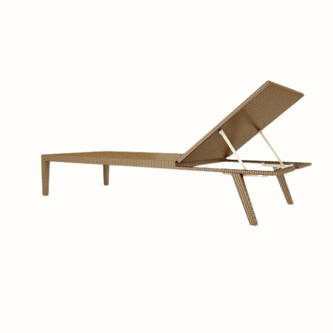 Armless Sunlounger with Cushion