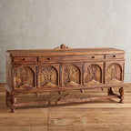 Handcarved 5 Carving Sideboard in Natural