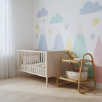 Side Table with Double-Tier Rattan Design