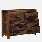 Rustic Allure Sheesham Wood Chest of Drawers