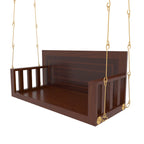 Dark Finished Wooden Handmade Swing