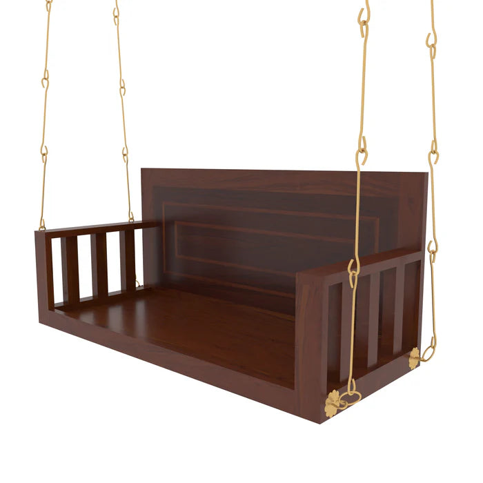 Dark Finished Wooden Handmade Swing