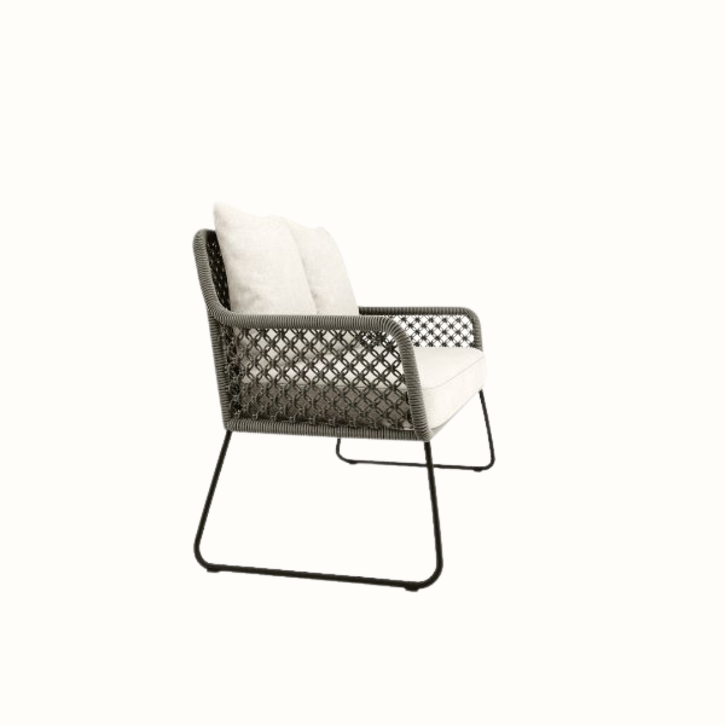 Contemporary Double Sofa with Cushion Se