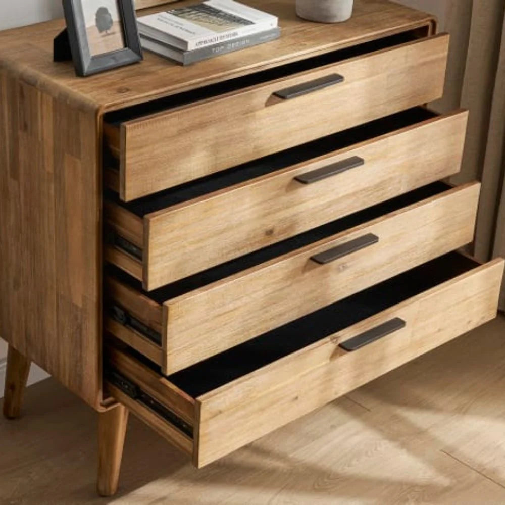 Aarna 4-Drawer Wooden Dressing Table
