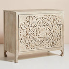 Premium Handcarved 3-Drawer Grey Chest of Drawer