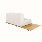 Left-Back Double Seat Sofa with Cushions