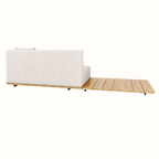 Left-Back Double Seat with Cushions