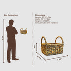 Organizer with Water Hyacinth | Terraka Storage Basket