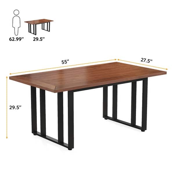 55-Inch Sheesham Wood Executive Desk for Home Office