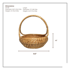 Fiesta - Handcrafted Rattan Basket with Handle