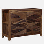 Rustic Allure Sheesham Wood Chest of Drawers
