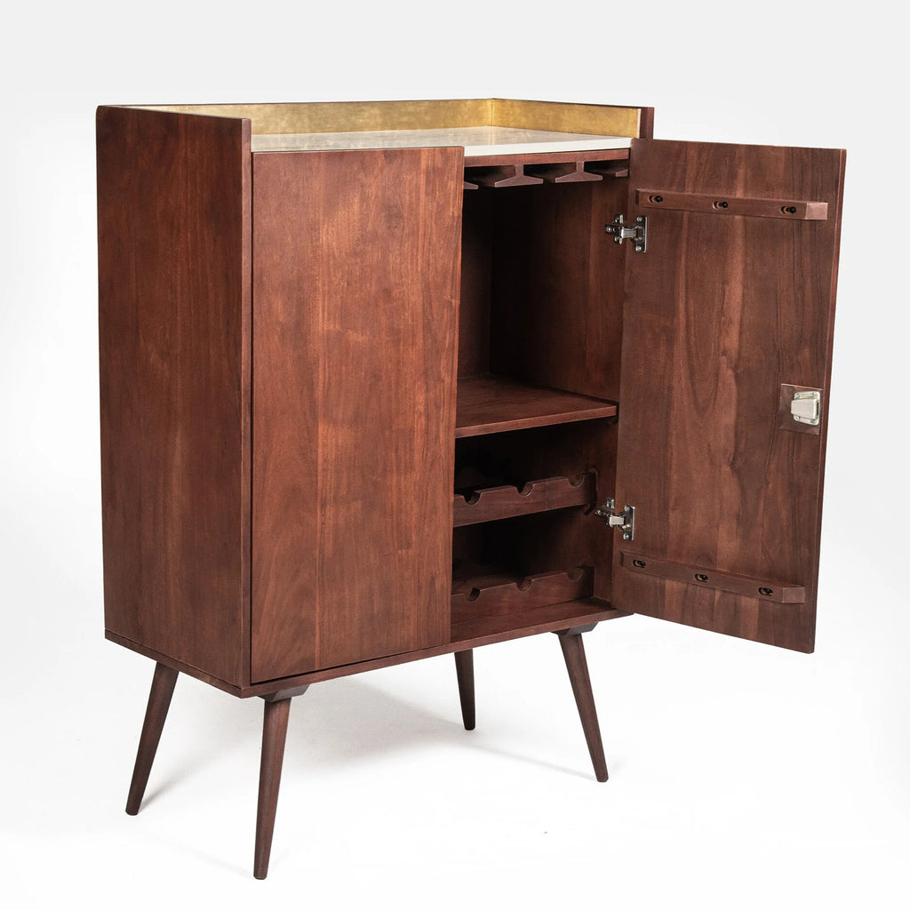 Scandi Teakwood Bar Unit