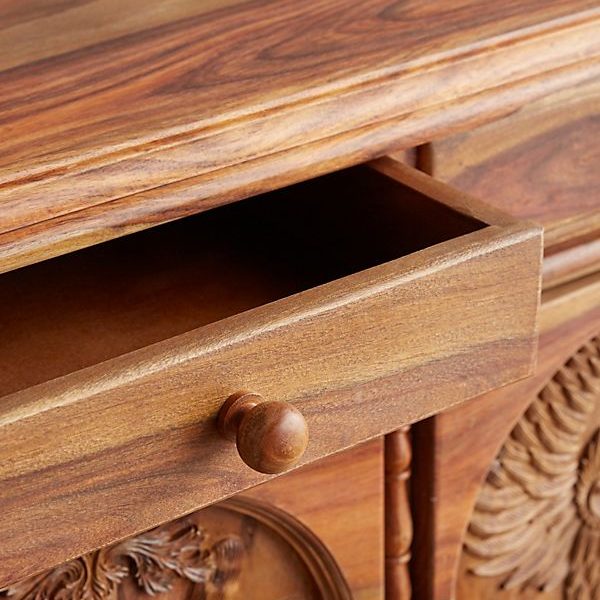 Handcarved 5 Carving Sideboard in Natural