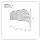 EastNest Ensemble Rattan Headboard - Natural Cane