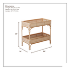 Coaster Set Drink Dock with Bamboo Engraved Design (Set of 4)