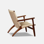 Handcrafted Teakwood Paper Rope Accent Chair