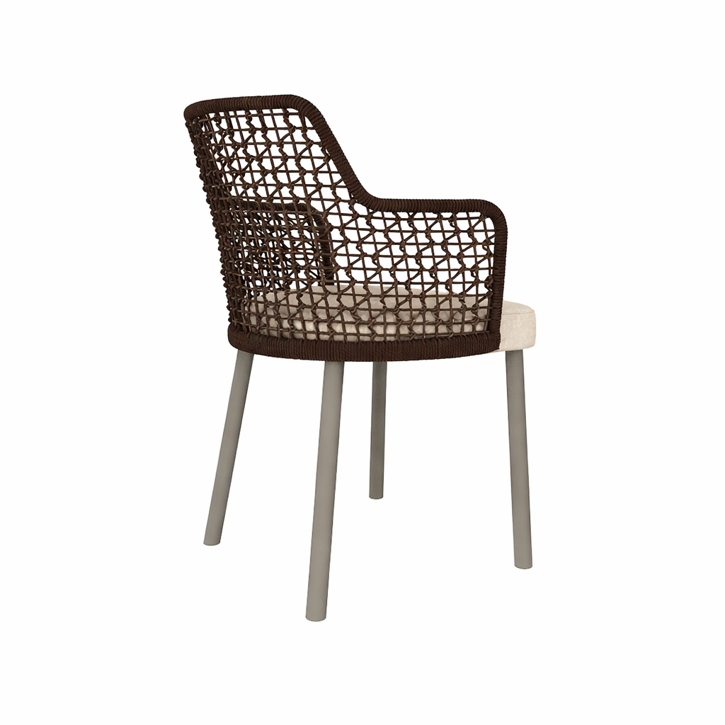 ARMCHAIR WITH ALUMINUM LEGS (AHO/035/001)