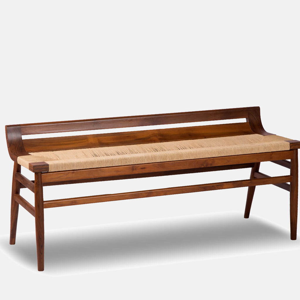 Woven Elegance Bench