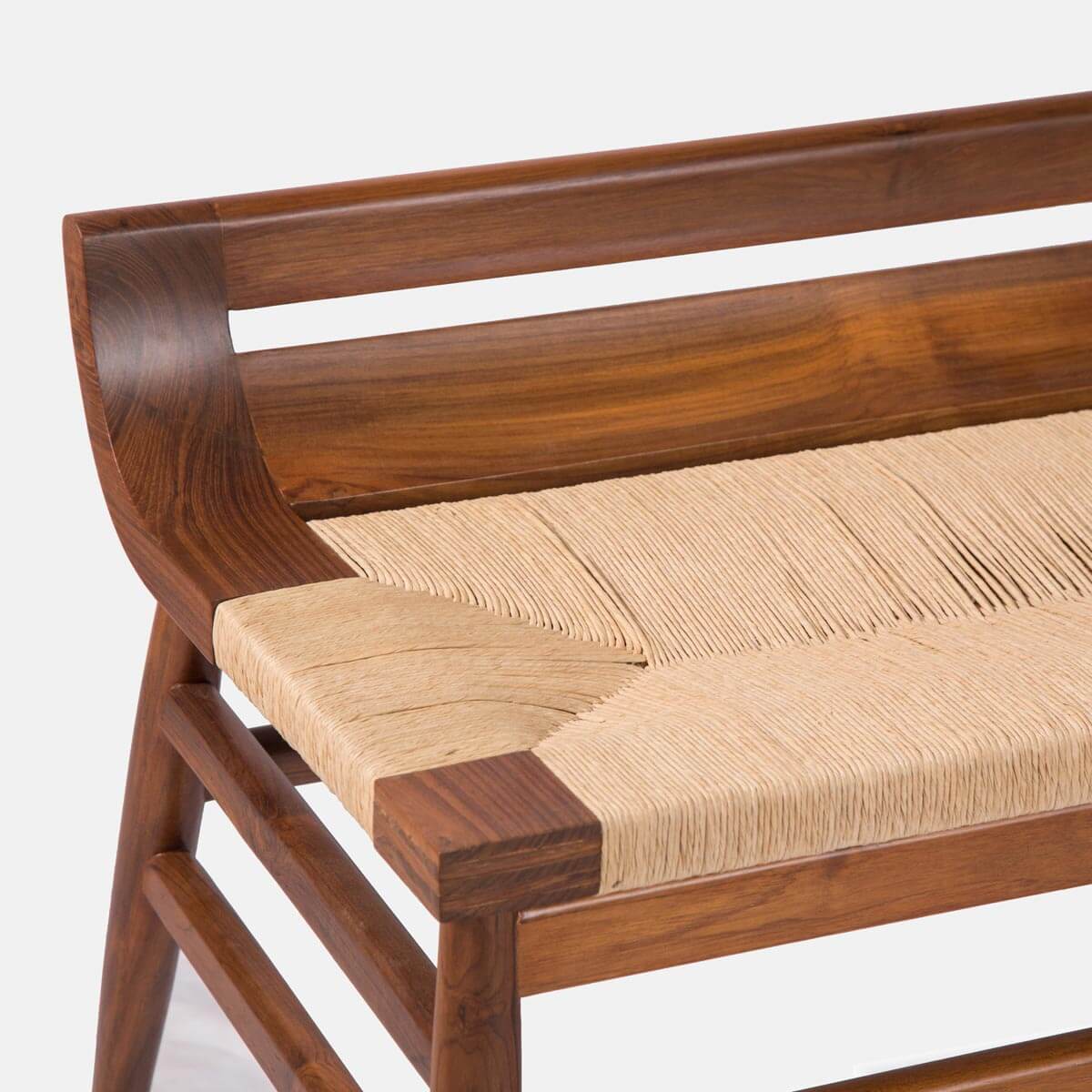 Woven Elegance Bench