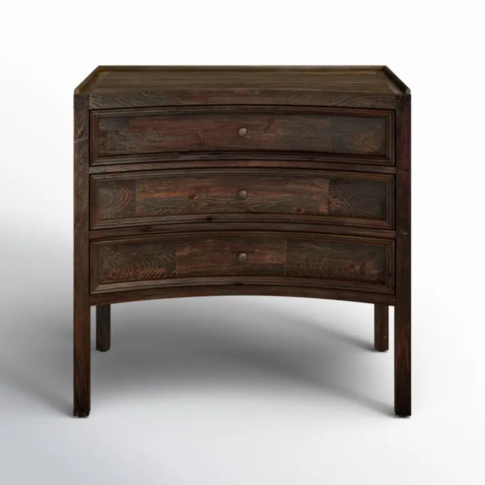 Elegant Curved Accent Chest of Drawers