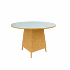 DINING TABLE WITH GLASS TOP (AHO/048/004)