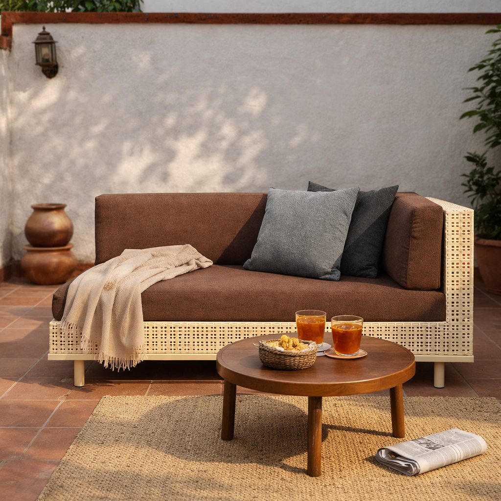 MODULE 2 SEATER LEFT WITH CUSHION (AHO/003/011)