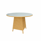 DINING TABLE WITH GLASS TOP (AHO/048/004)
