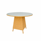 DINING TABLE WITH GLASS TOP (AHO/048/004)