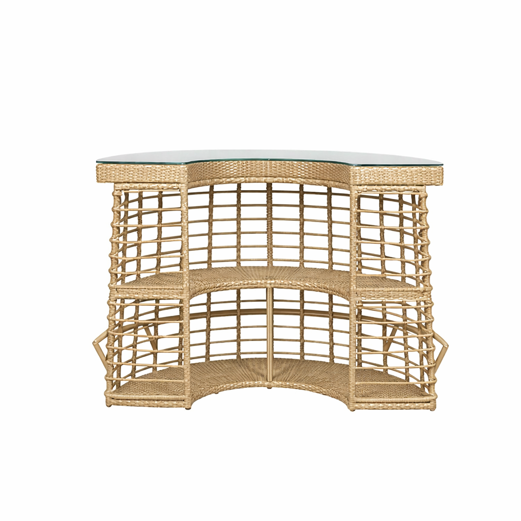 OUTDOOR BAR COUNTER WITH GLASS TOP (AHO/074/006)