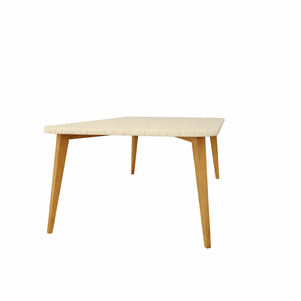 RECTANGULAR COFFEE TABLE WITH GLASS TOP (AHO/017/008)