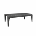 RECTANGULAR COFFEE TABLE WITH GLASS TOP (AHO/018/025)