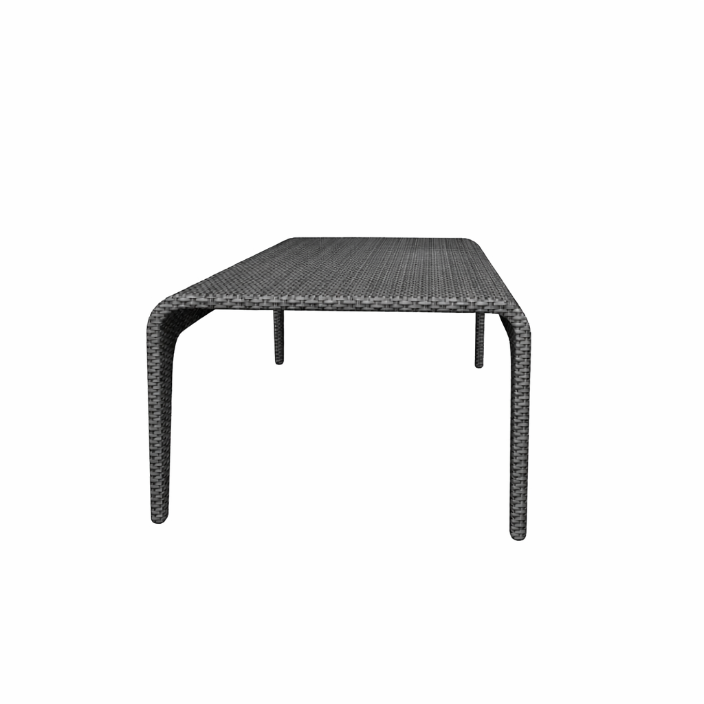 RECTANGULAR COFFEE TABLE WITH GLASS TOP (AHO/018/025)