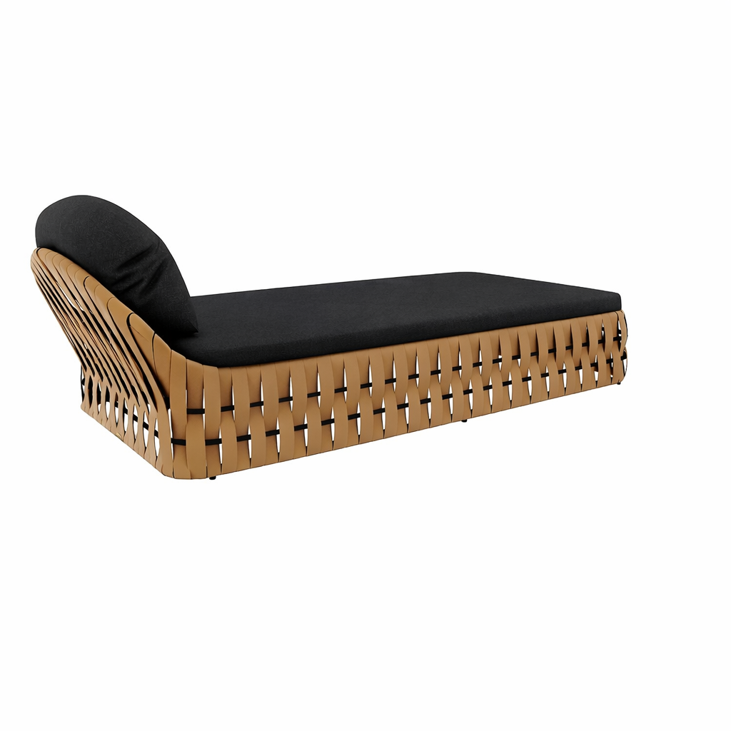 SUNLOUNGER WITH CUSHION (AHO/058/008)