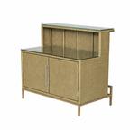SERVICE SIDE BOARD WITH GLASS TOP (AHO/079/001)