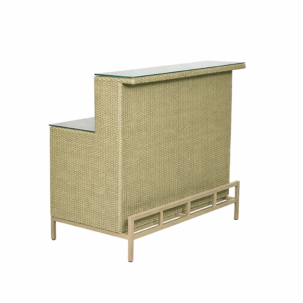 SERVICE SIDE BOARD WITH GLASS TOP (AHO/079/001)