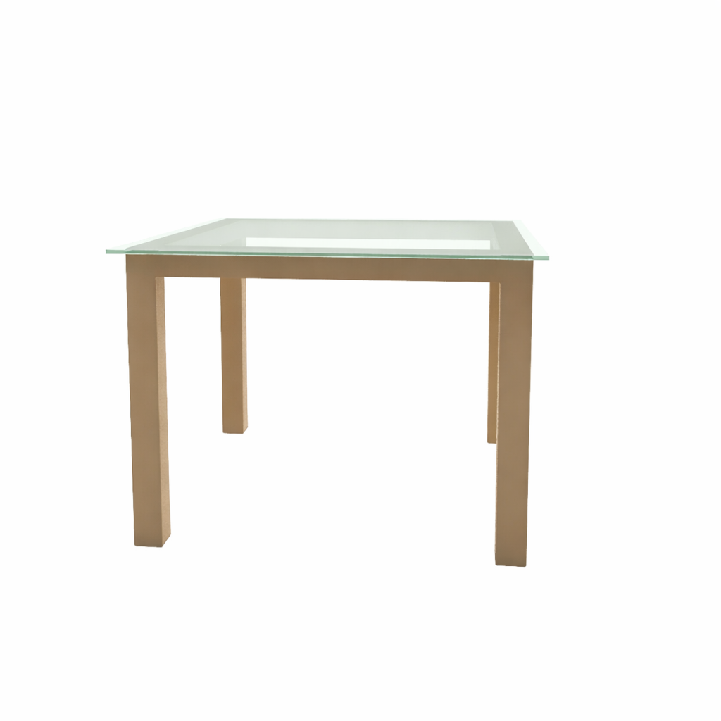 DINING TABLE FOUR SEATER WITH GLASS TOP (AHO/047/004)