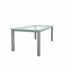 DINING TABLE SIX SEATER WITH GLASS TOP (AHO/047/003)
