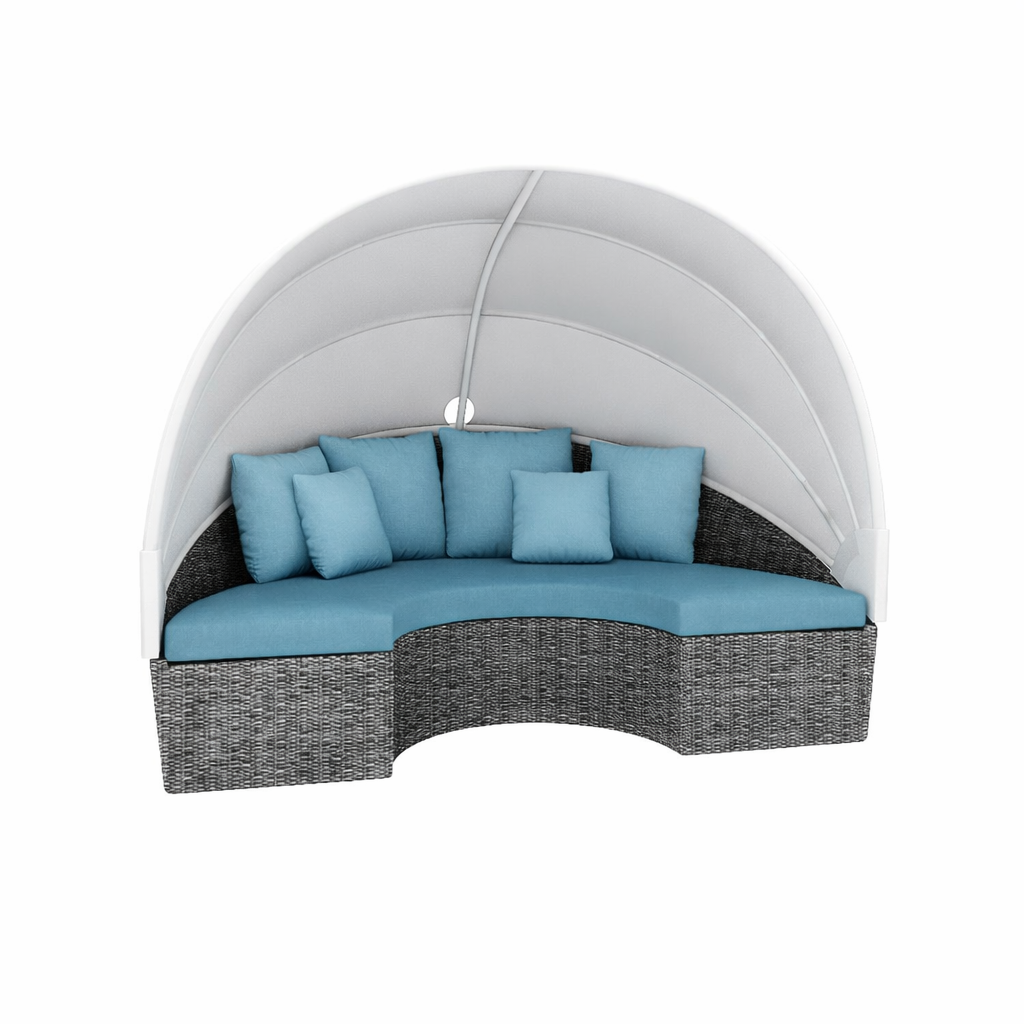 SEMICIRCULAR SOFA WITH CANOPY & CUSHION (AHO/028/004)